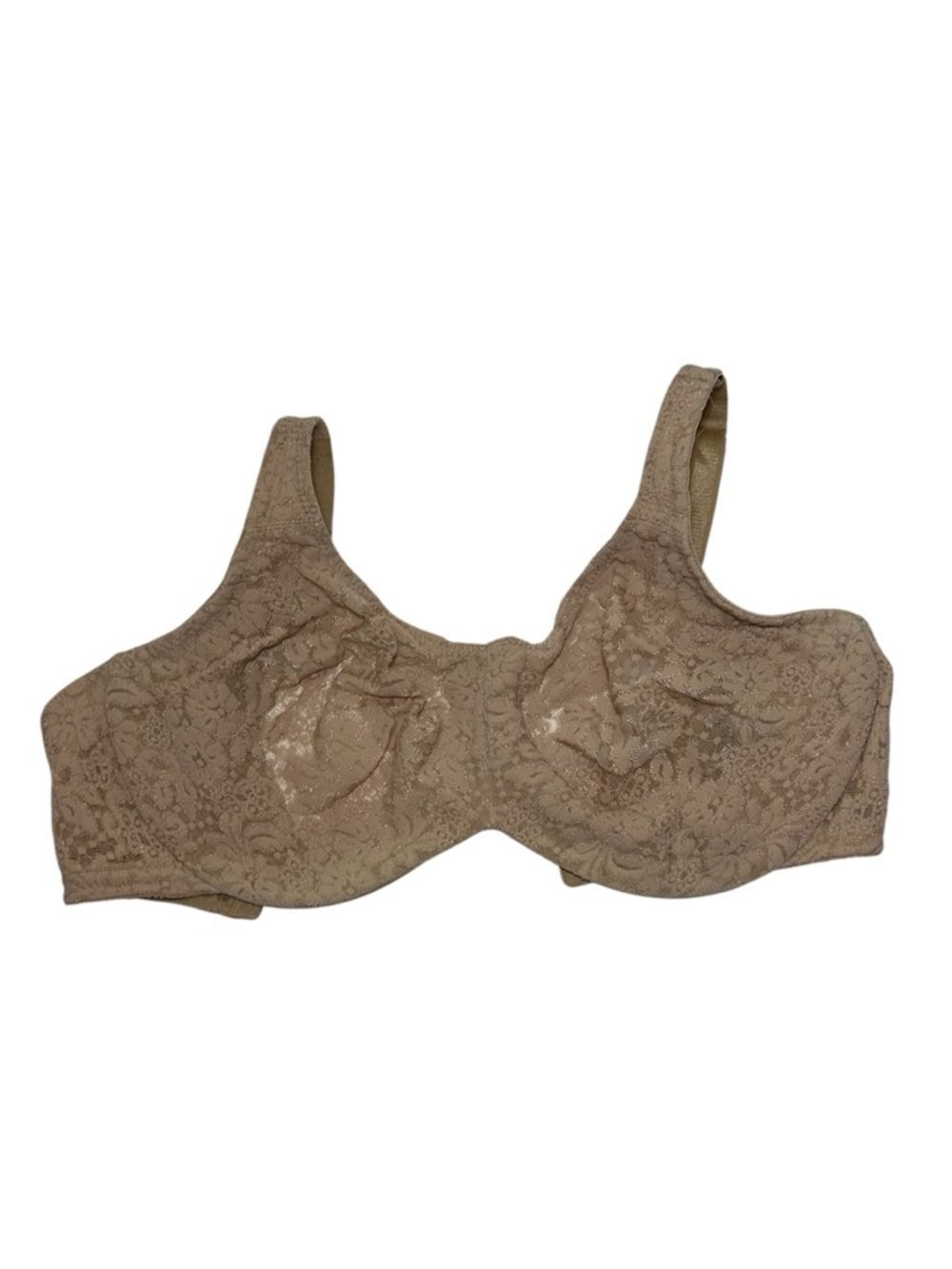 Wacoal Unlined Lace Full-Coverage Bra 34DDD 34F - Nude